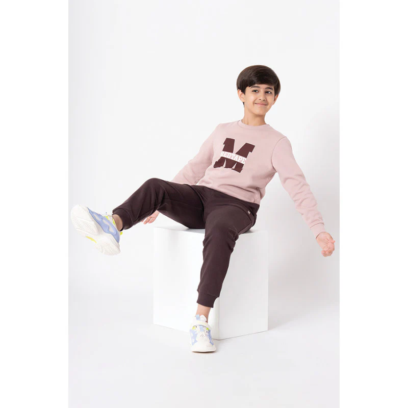 Kids Unisex Dusky Pink Graphic Print Sweatshirt - Image 10