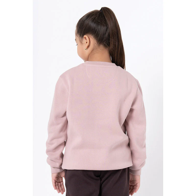 Kids Unisex Dusky Pink Graphic Print Sweatshirt - Image 7