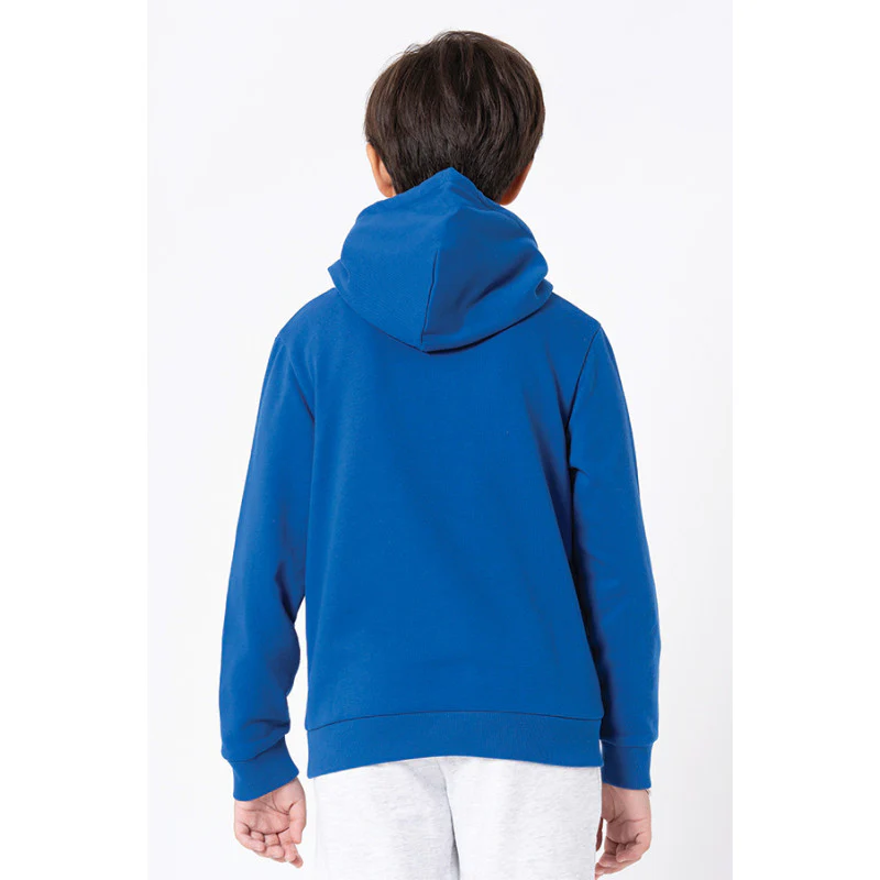 Kids Unisex Electric Blue Printed Hoodie - Image 6