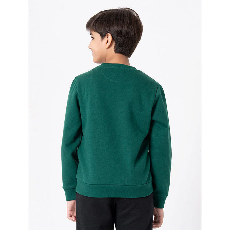 Kids Unisex Green Printed Sweatshirt - Image 3