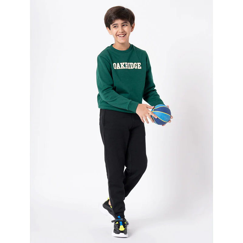 Kids Unisex Green Printed Sweatshirt - Image 5