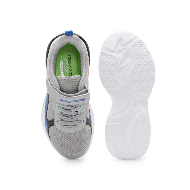 Kids-Unisex Grey Walking Shoes - Image 6