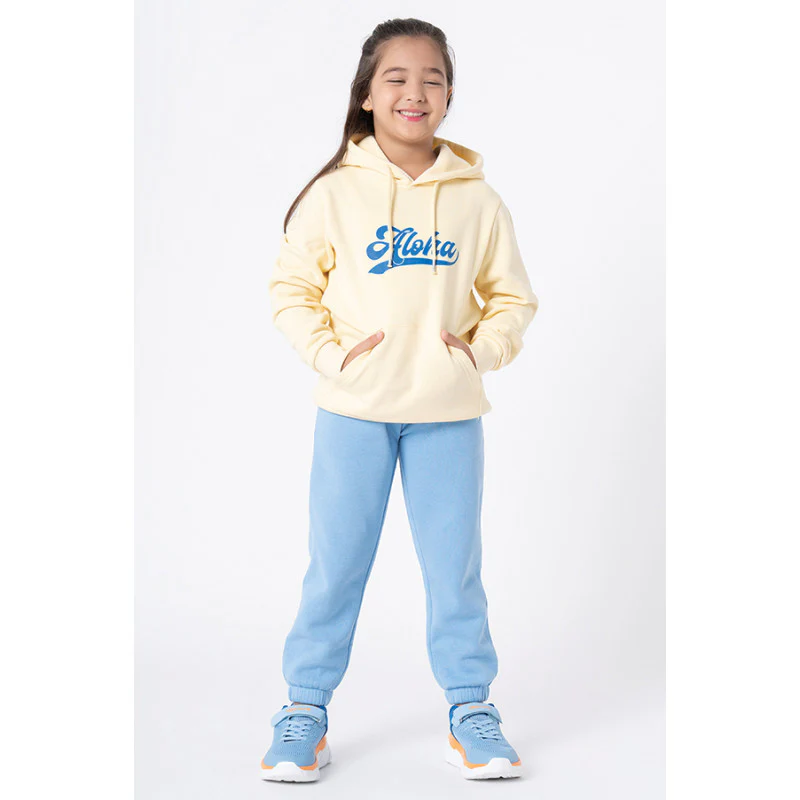 Kids Unisex Lemon Graphic Print Hoodie - Image 2