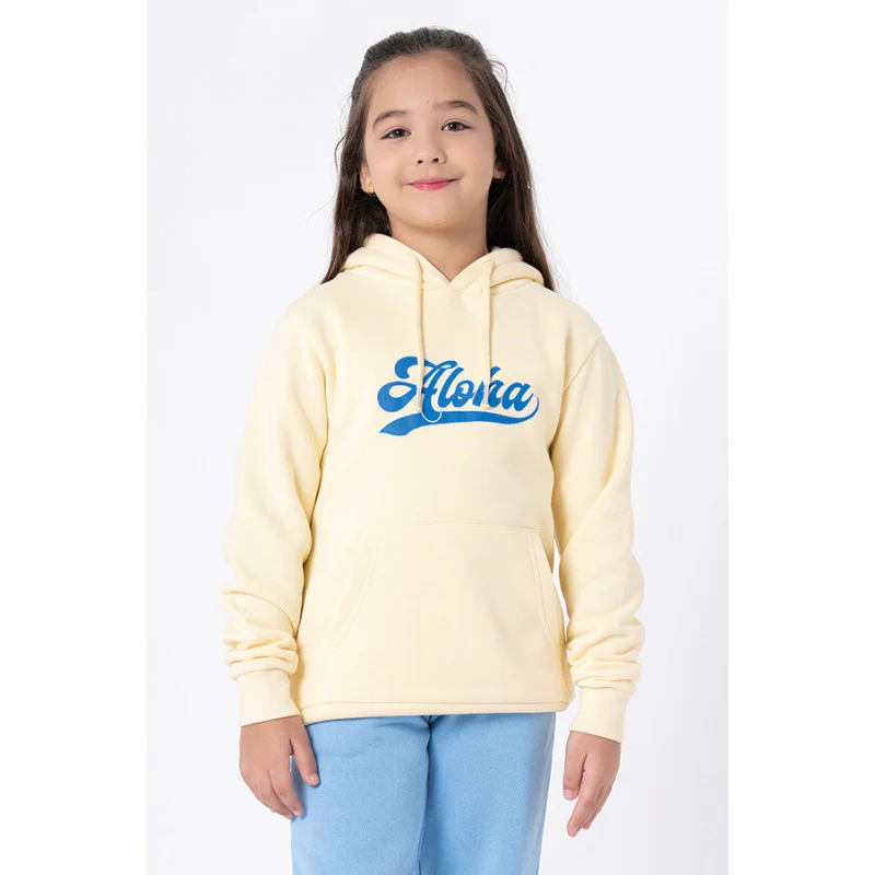 Kids Unisex Lemon Graphic Print Hoodie - Image 3