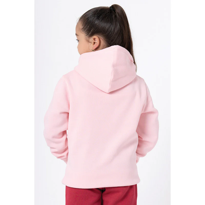 Kids Unisex Light Pink Printed Hoodie - Image 7