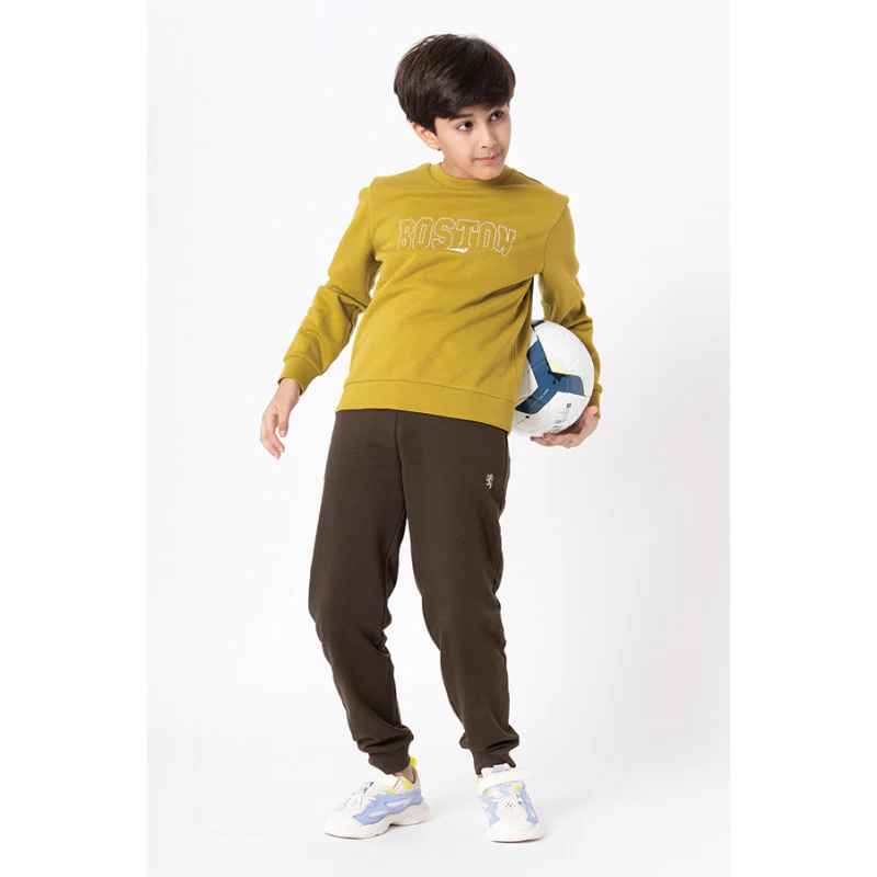 Kids Unisex Lime Green Printed Sweatshirt - Image 10