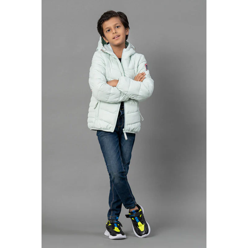 Kids Unisex Mint Padded Jacket - Image 6