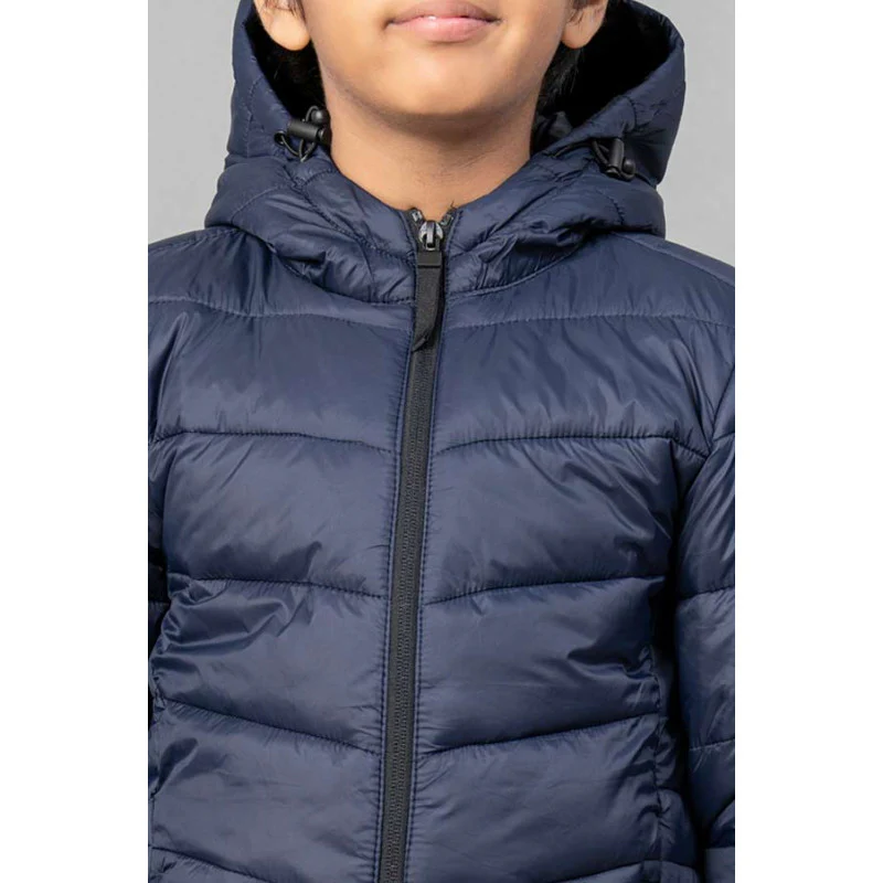 Kids Unisex Navy Padded Jacket - Image 5