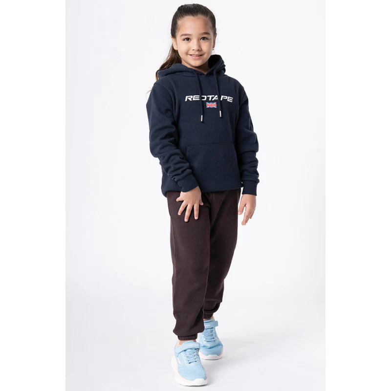 Kids Unisex Navy Printed Hoodie - Image 2