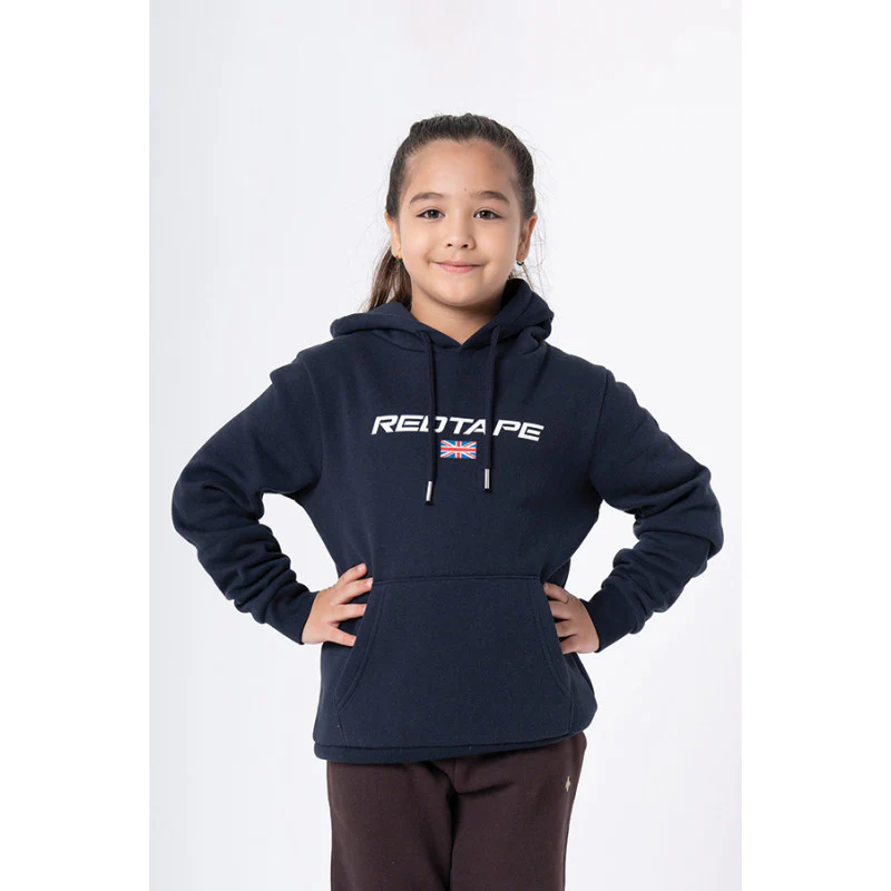 Kids Unisex Navy Printed Hoodie - Image 3