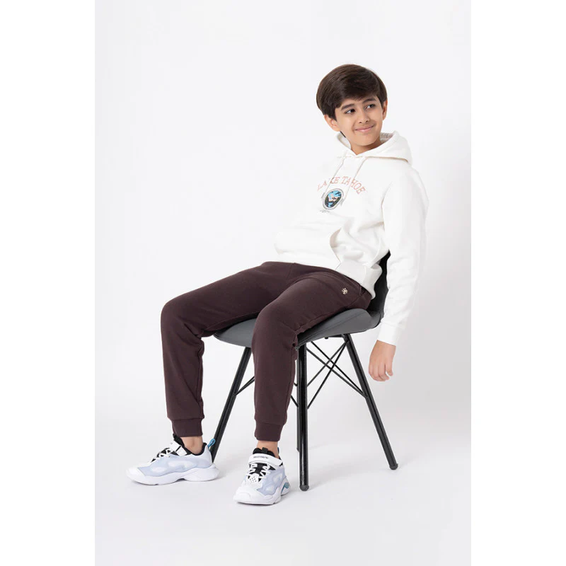 Kids Unisex Off White Graphic Print Hoodie - Image 10