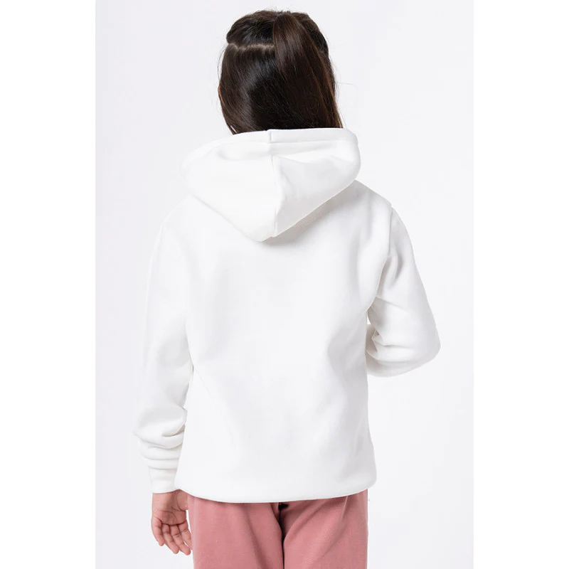Kids Unisex Off White Graphic Print Hoodie - Image 7