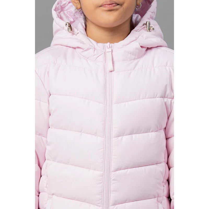 Kids Unisex Pink Padded Jacket - Image 10