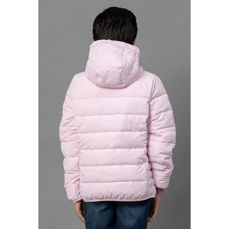 Kids Unisex Pink Padded Jacket - Image 4