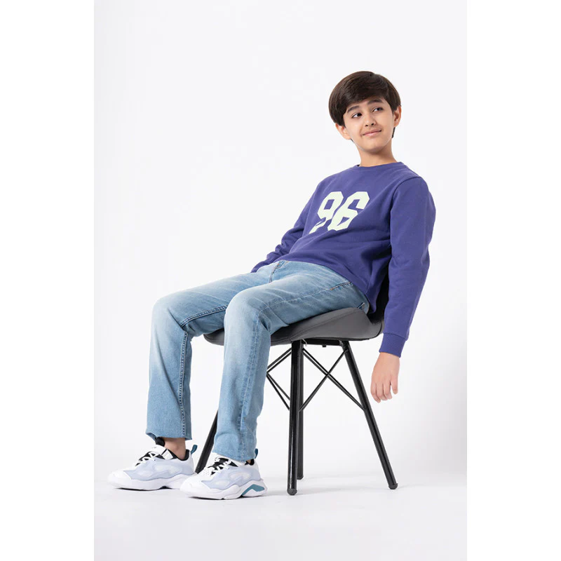 Kids Unisex Purple Printed Sweatshirt - Image 10