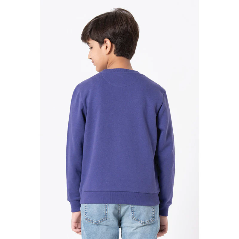 Kids Unisex Purple Printed Sweatshirt - Image 6