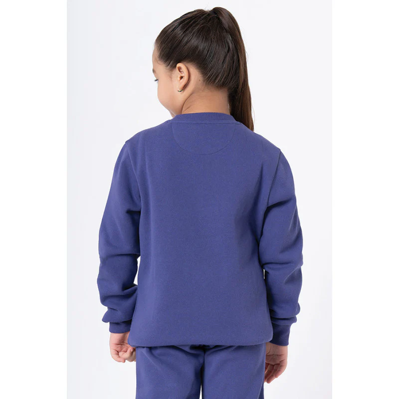 Kids Unisex Purple Printed Sweatshirt - Image 7