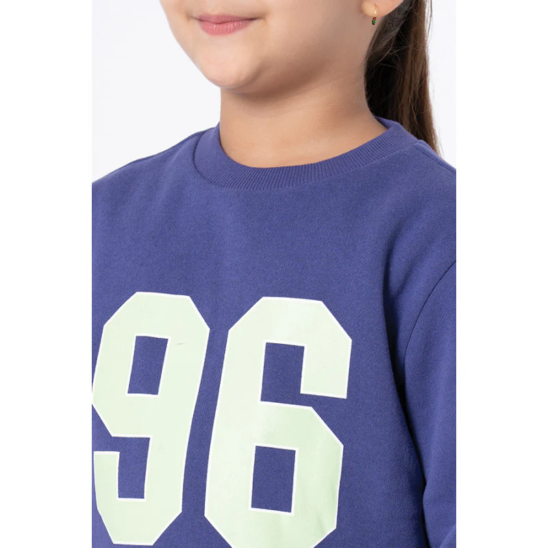 Kids Unisex Purple Printed Sweatshirt - Image 9