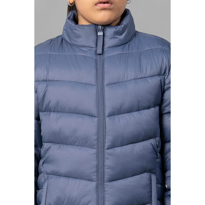 Kids Unisex Space Blue Padded Jacket - Image 10