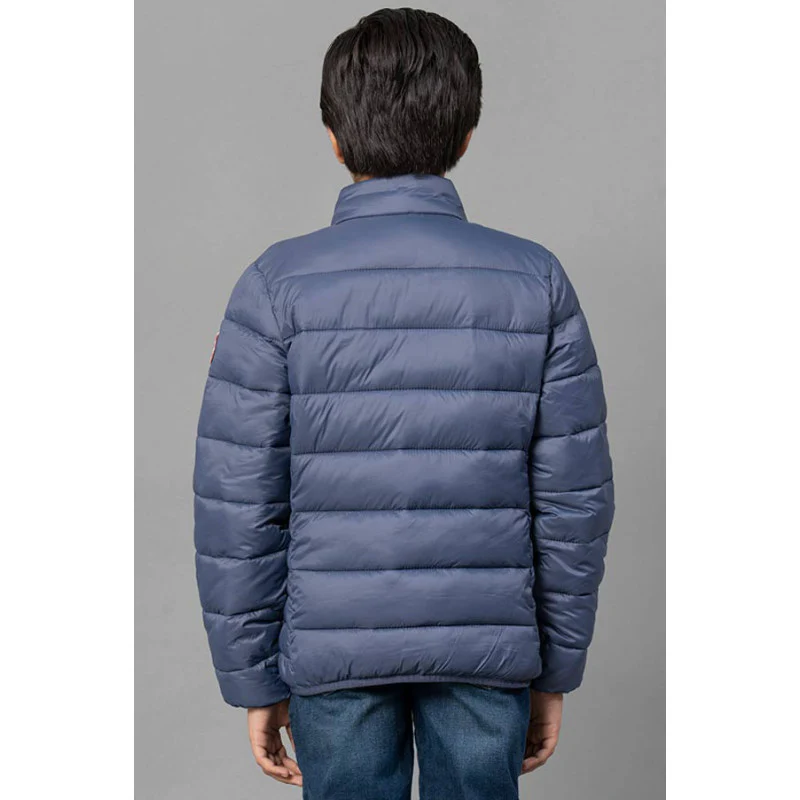 Kids Unisex Space Blue Padded Jacket - Image 4