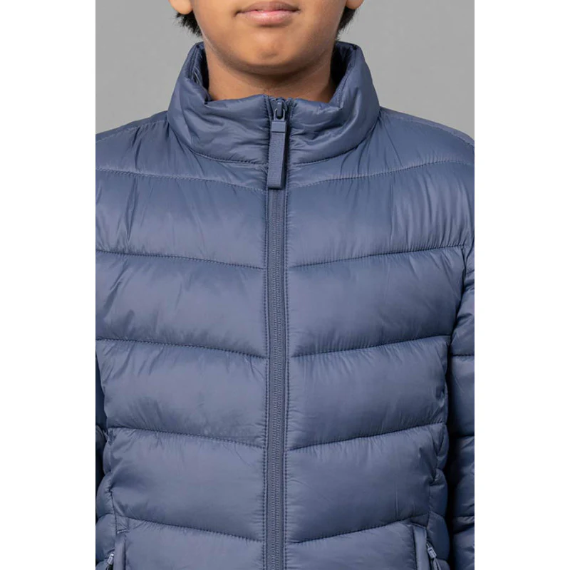 Kids Unisex Space Blue Padded Jacket - Image 5