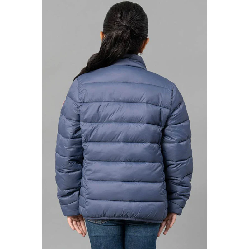 Kids Unisex Space Blue Padded Jacket - Image 9