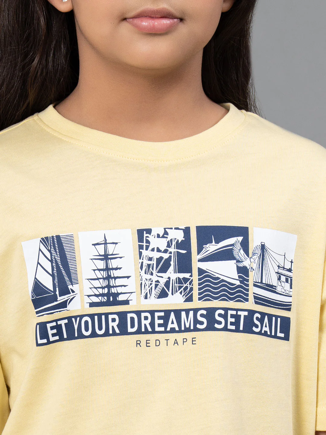 Kids Unisex T-Shirt- Best in Comfort and ease| Cotton| Light Yellow Color - Image 10