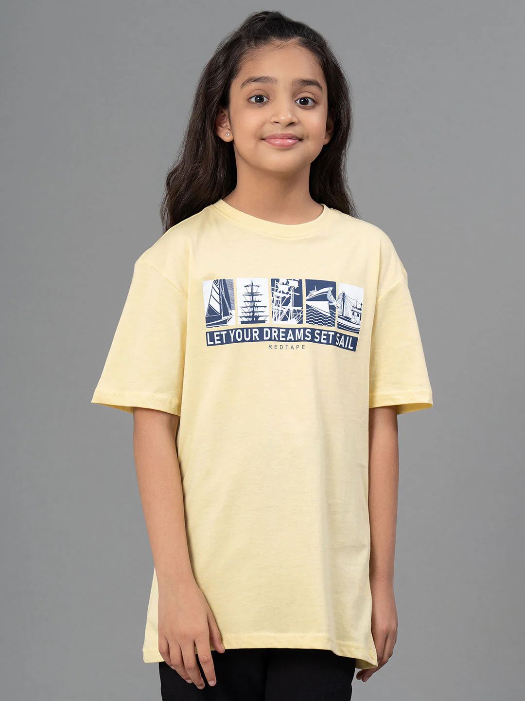 Kids Unisex T-Shirt- Best in Comfort and ease| Cotton| Light Yellow Color - Image 6