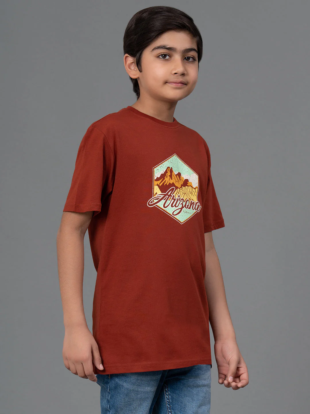 Kids Unisex T-Shirt- Best in Comfort and ease| Cotton| Casual look with chest print. - Image 2