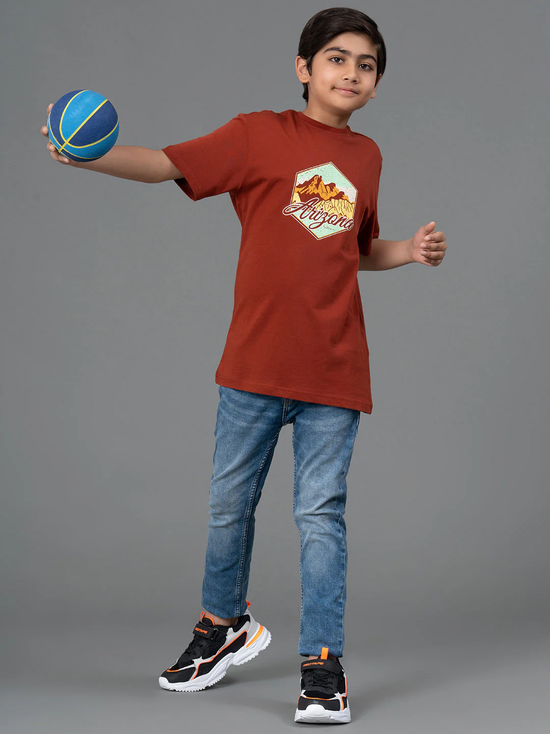Kids Unisex T-Shirt- Best in Comfort and ease| Cotton| Casual look with chest print. - Image 5