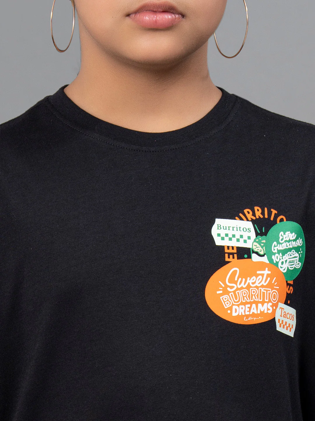 Kids Unisex T-Shirt- Best in Comfort| Cotton| Black Color - Image 10