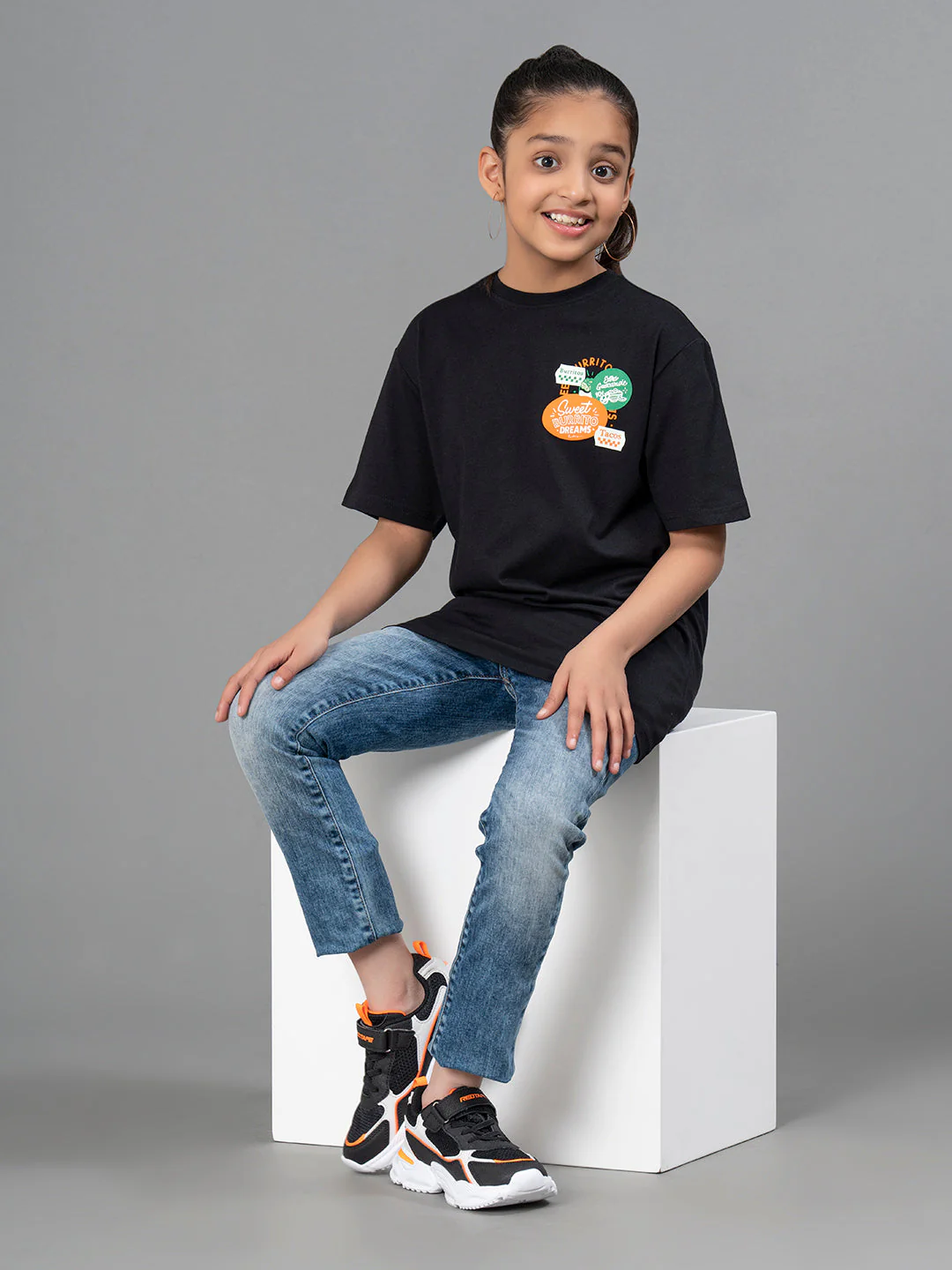 Kids Unisex T-Shirt- Best in Comfort| Cotton| Black Color - Image 11