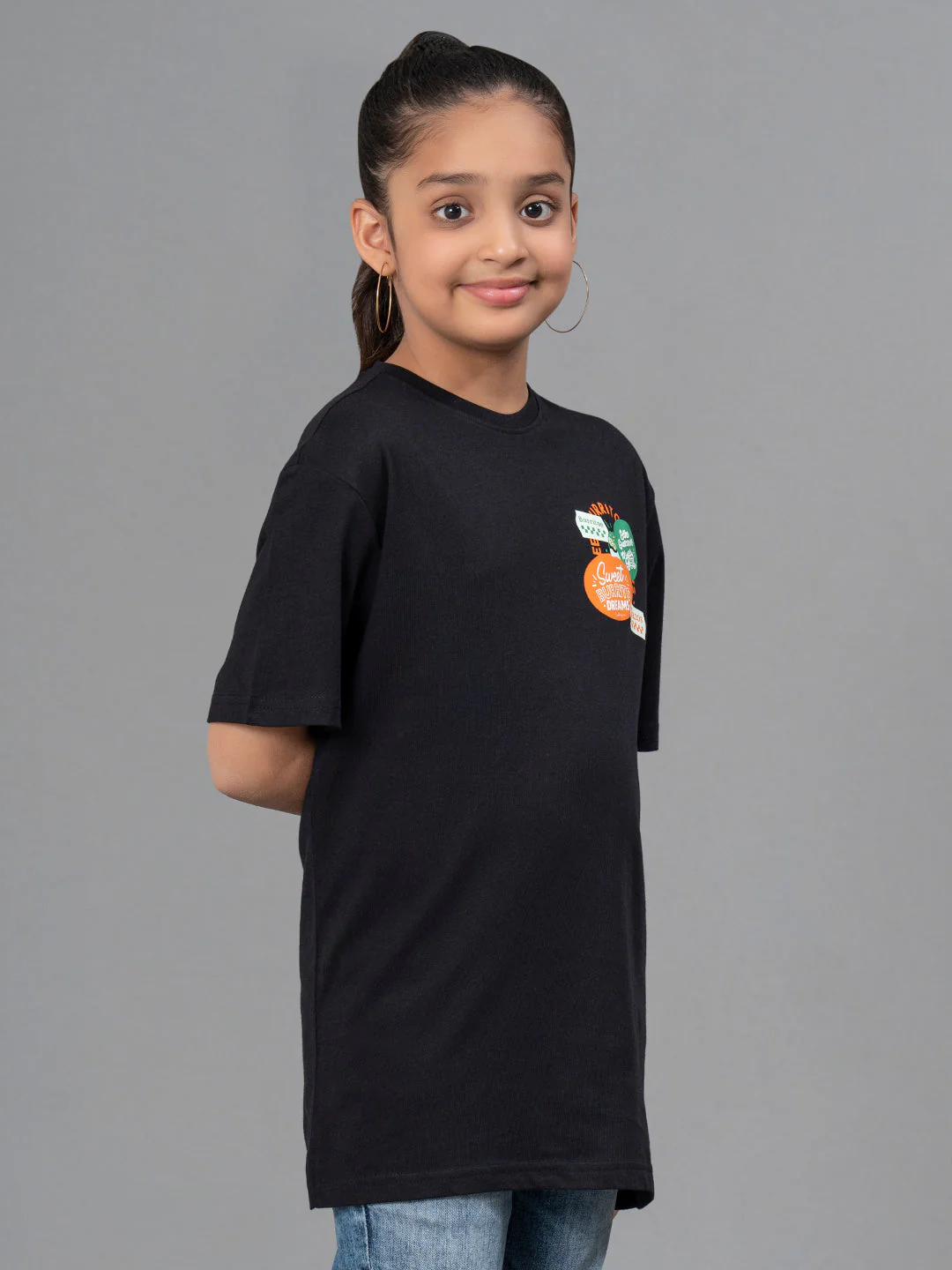 Kids Unisex T-Shirt- Best in Comfort| Cotton| Black Color - Image 12
