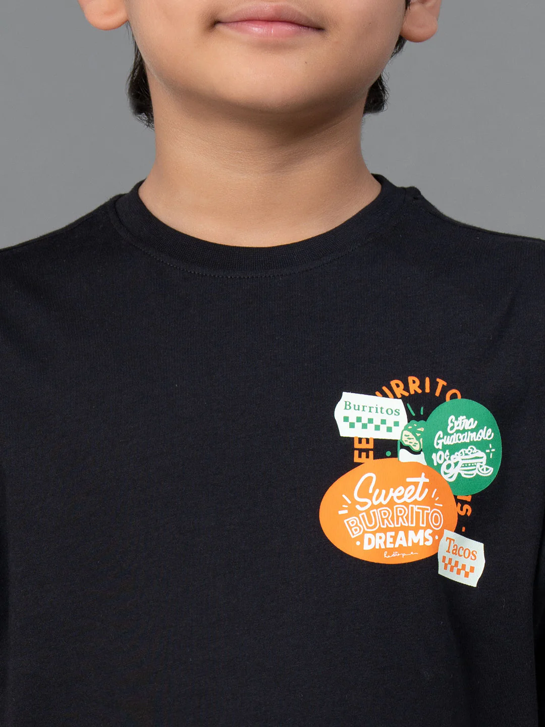 Kids Unisex T-Shirt- Best in Comfort| Cotton| Black Color - Image 4