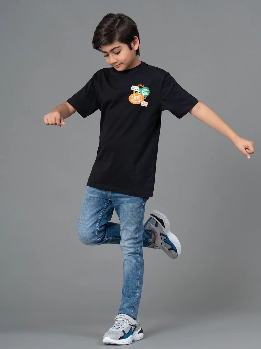 Kids Unisex T-Shirt- Best in Comfort| Cotton| Black Color - Image 5