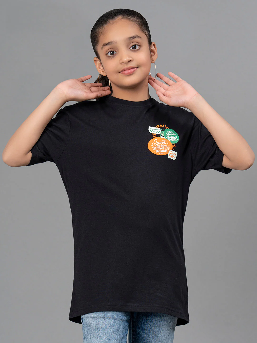 Kids Unisex T-Shirt- Best in Comfort| Cotton| Black Color - Image 6