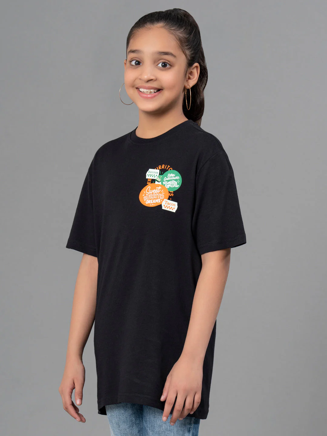 Kids Unisex T-Shirt- Best in Comfort| Cotton| Black Color - Image 8