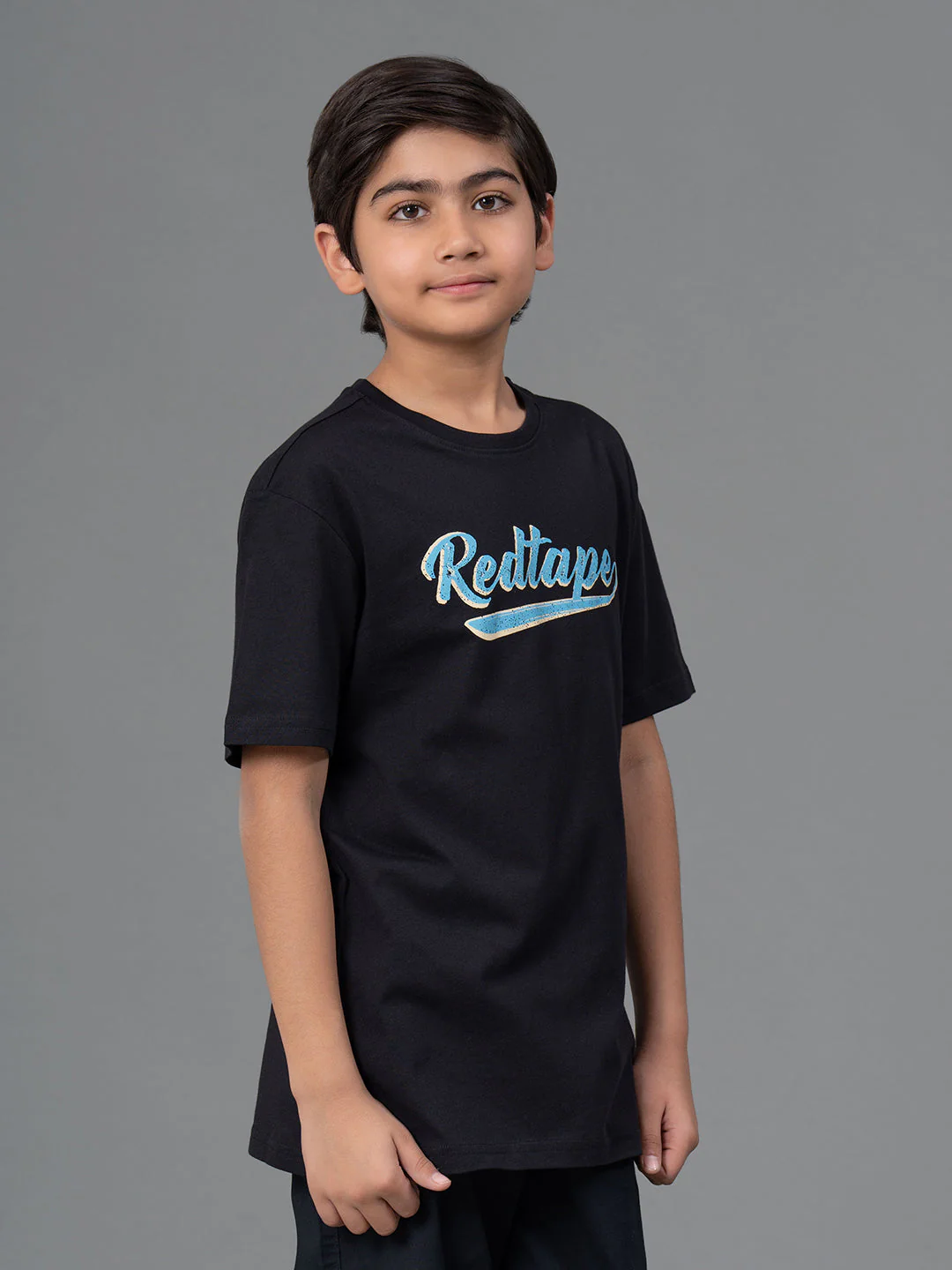 Kids Unisex T-Shirt- Best in Comfort| Cotton| Black Color - Image 2