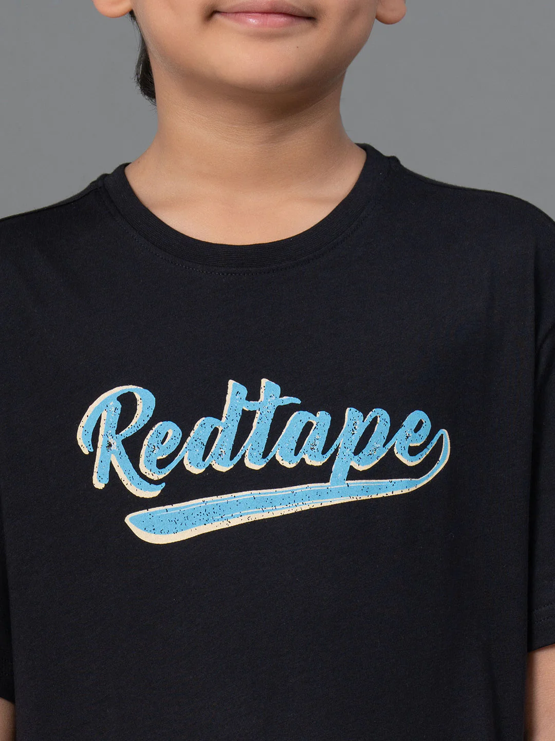 Kids Unisex T-Shirt- Best in Comfort| Cotton| Black Color - Image 4