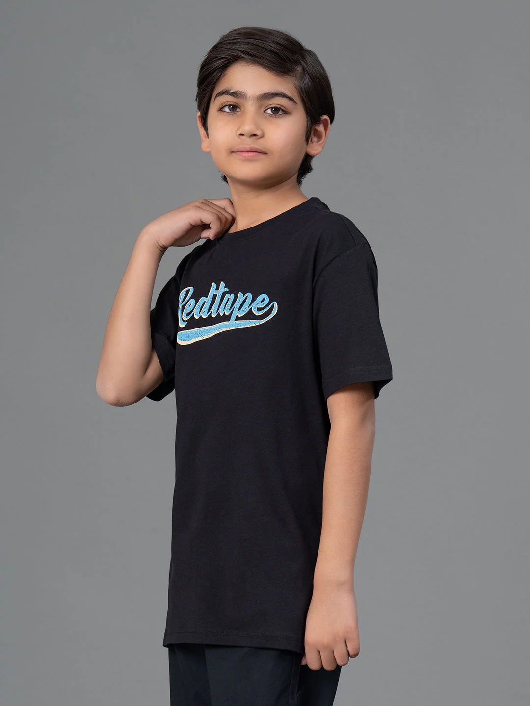 Kids Unisex T-Shirt- Best in Comfort| Cotton| Black Color - Image 7
