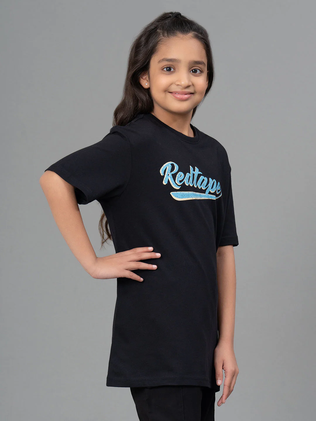 Kids Unisex T-Shirt- Best in Comfort| Cotton| Black Color - Image 8