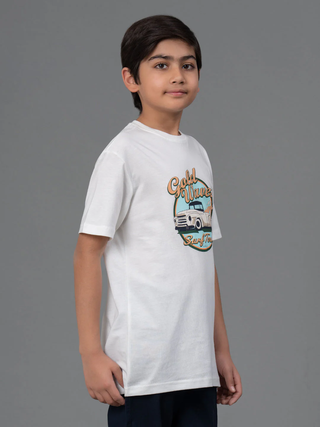 Kids Unisex T-Shirt- Best in Comfort| Cotton|  White Color| Round Neck - Image 2