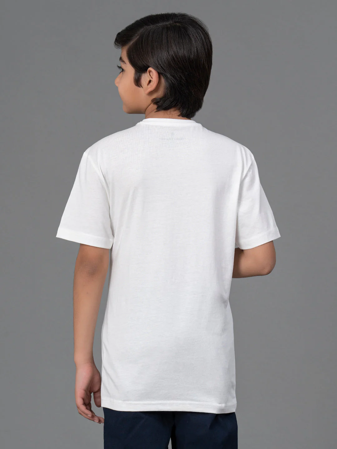 Kids Unisex T-Shirt- Best in Comfort| Cotton|  White Color| Round Neck - Image 3