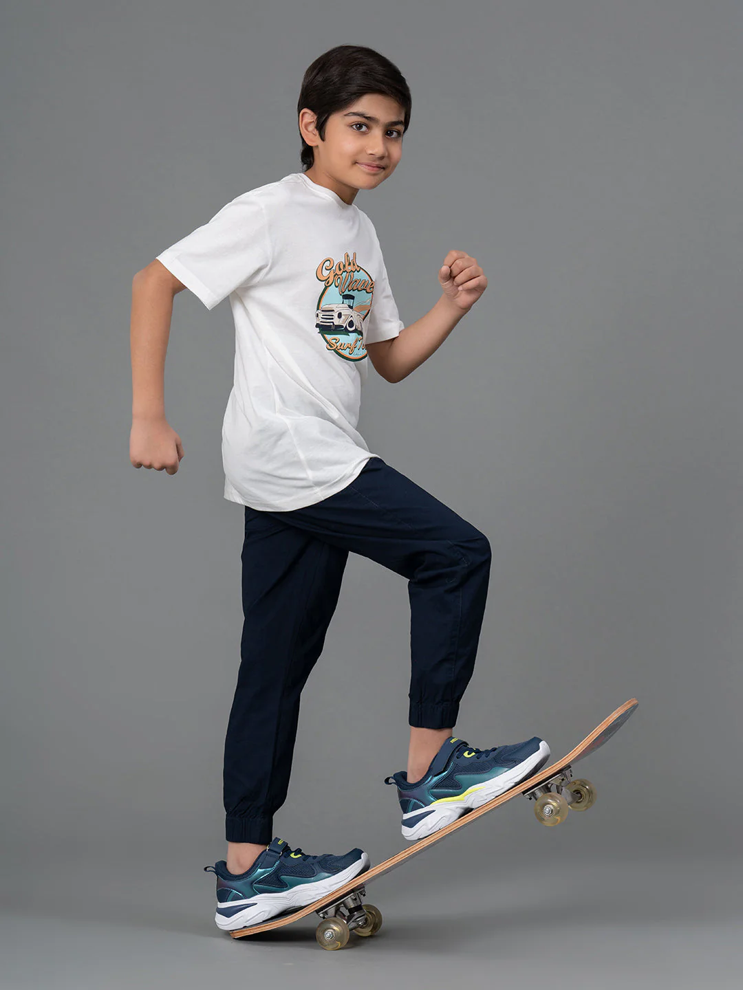 Kids Unisex T-Shirt- Best in Comfort| Cotton|  White Color| Round Neck - Image 5