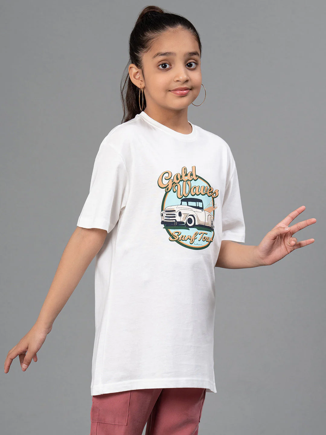Kids Unisex T-Shirt- Best in Comfort| Cotton|  White Color| Round Neck - Image 8