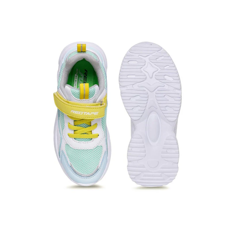 Kids-Unisex White Walking Shoes - Image 6