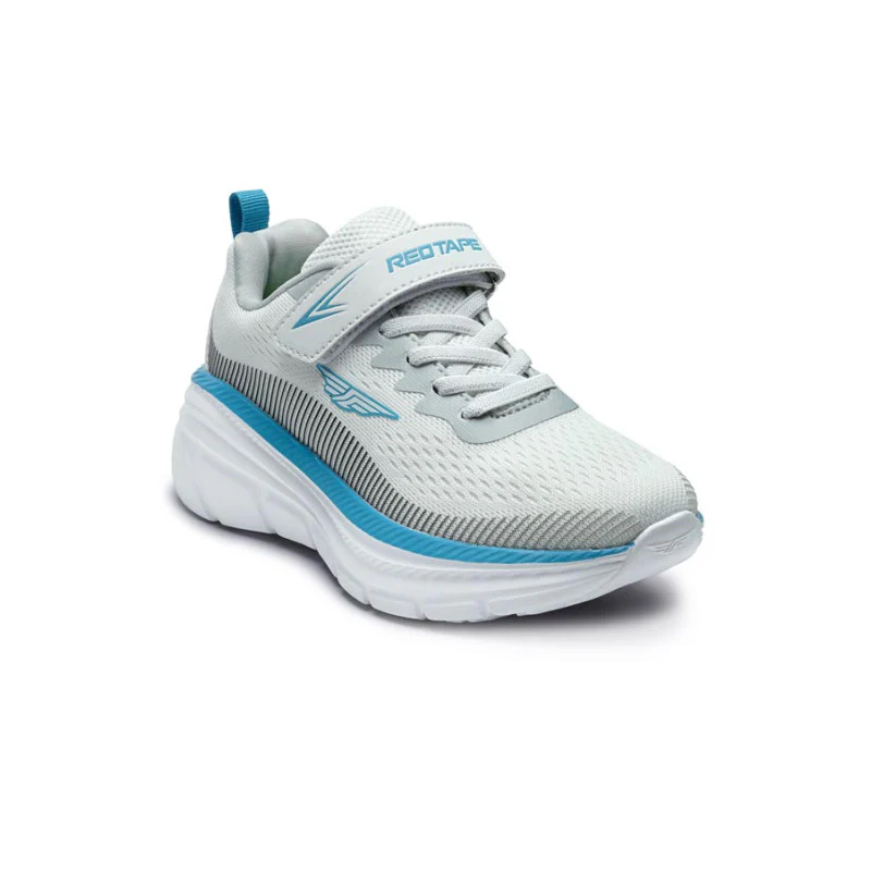 Kids-Unisex White Walking Shoes - Image 2