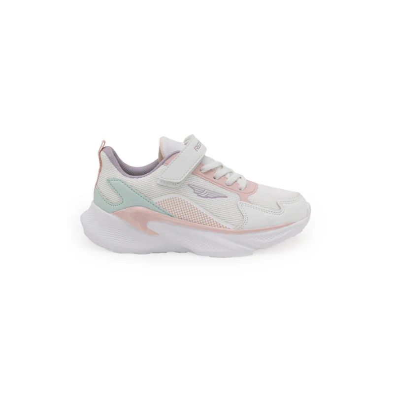 Kids-Unisex White Walking Shoes - Image 3