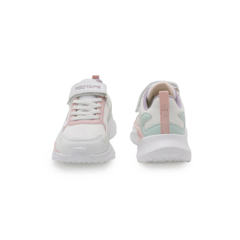 Kids-Unisex White Walking Shoes - Image 8