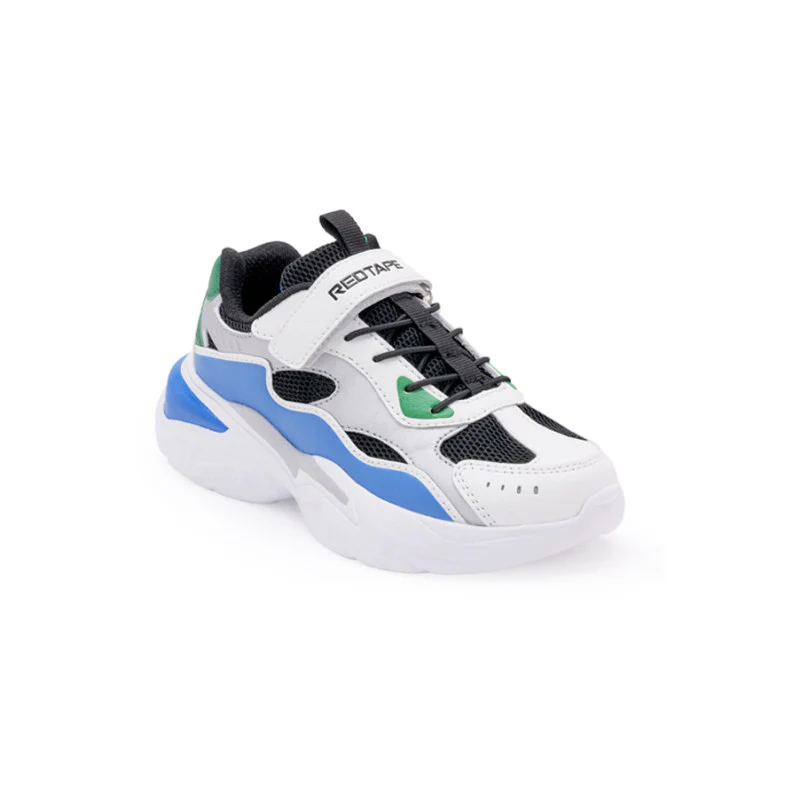 Kids-Unisex White Walking Shoes - Image 2